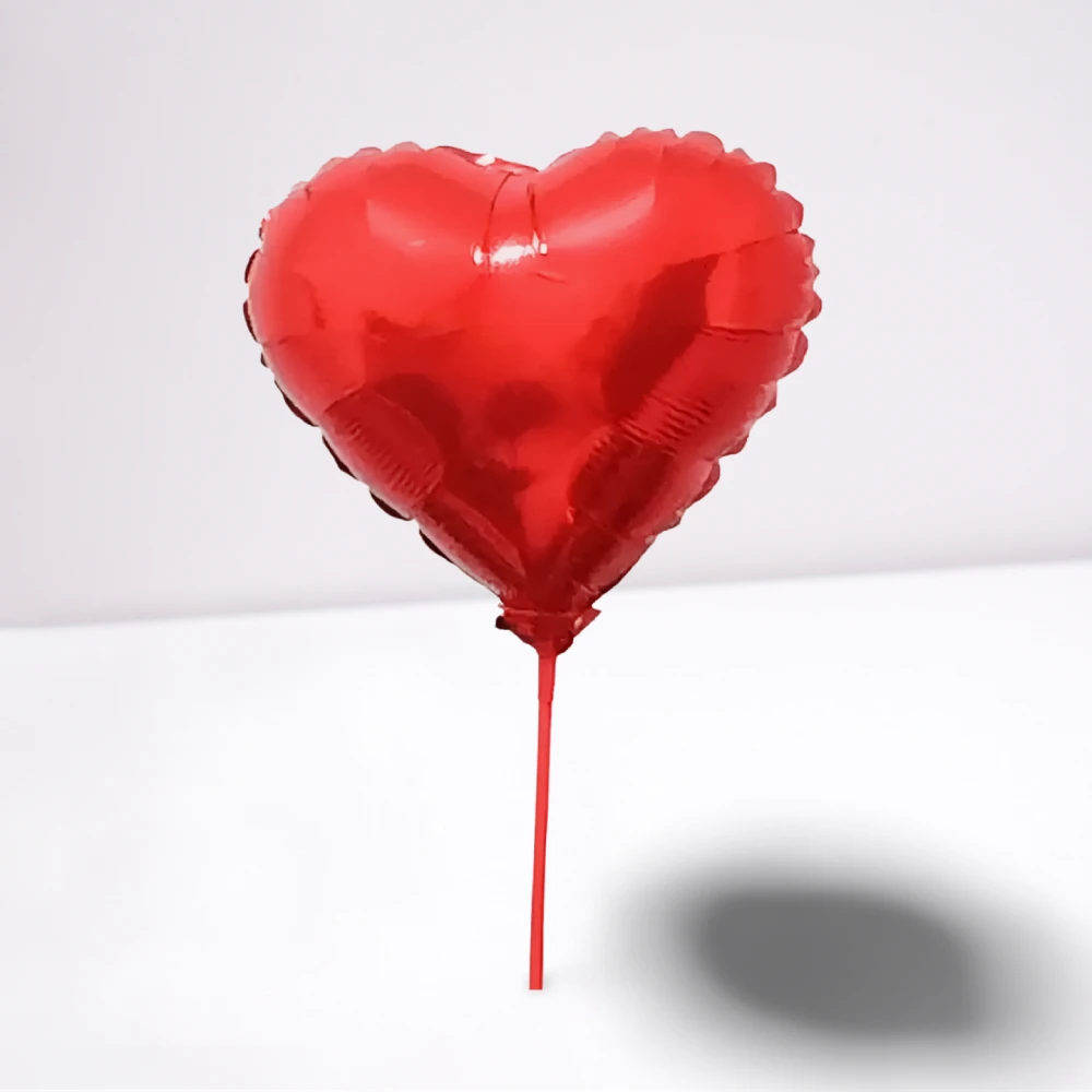 Balão metalizado coração para cesta ou buquê em Recife
