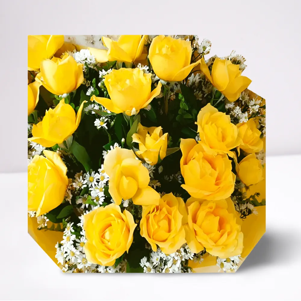 Buquê 20 Rosas Amarelas - Imagem 2