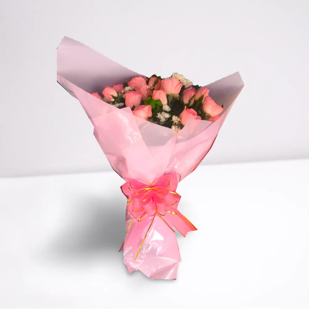 Buquê 20 Rosas Cor de Rosa - Imagem 3