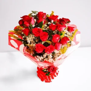 Buquê 20 Rosas Vermelhas (Amor Intenso) naturais para presente em Recife - Cestas Recife.