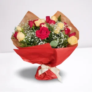 Buquê 20 Rosas Vermelhas e Cor Champanhe (Momento Especial), fazemos entregas em Recife e região - Cestas Recife.
