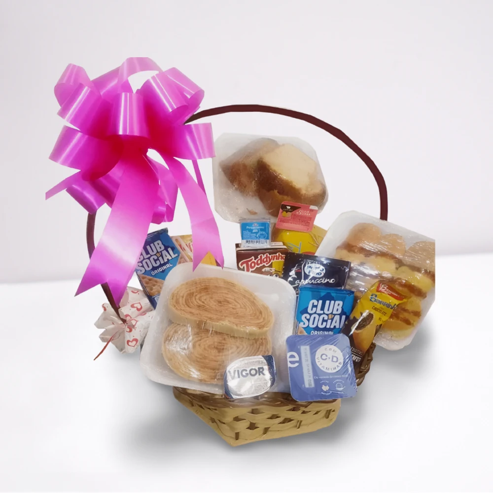 Cesta chá da tarde 30 itens variados em Recife