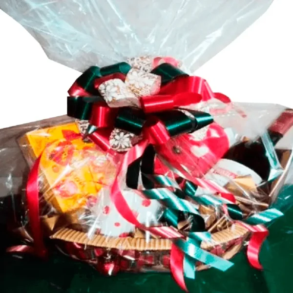 Cesta natalina com vinho