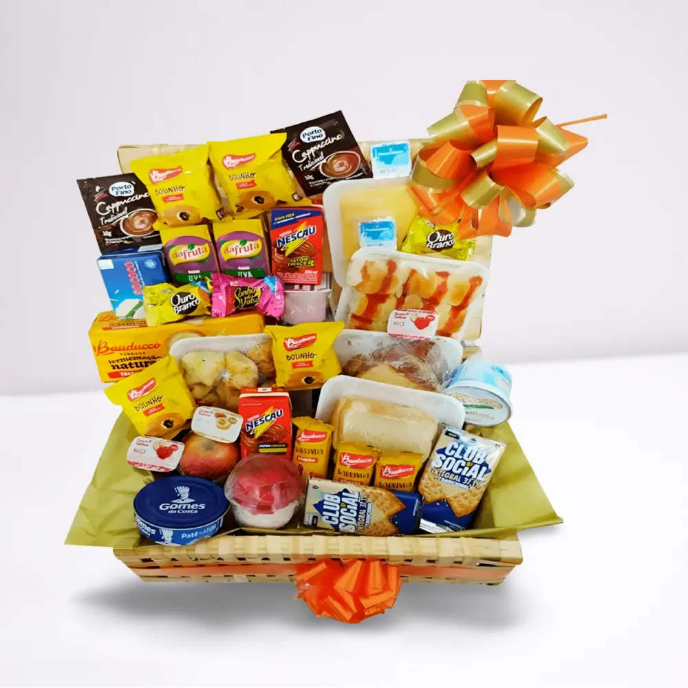 Cesta de café da manhã 70 itens variados e completos em Recife