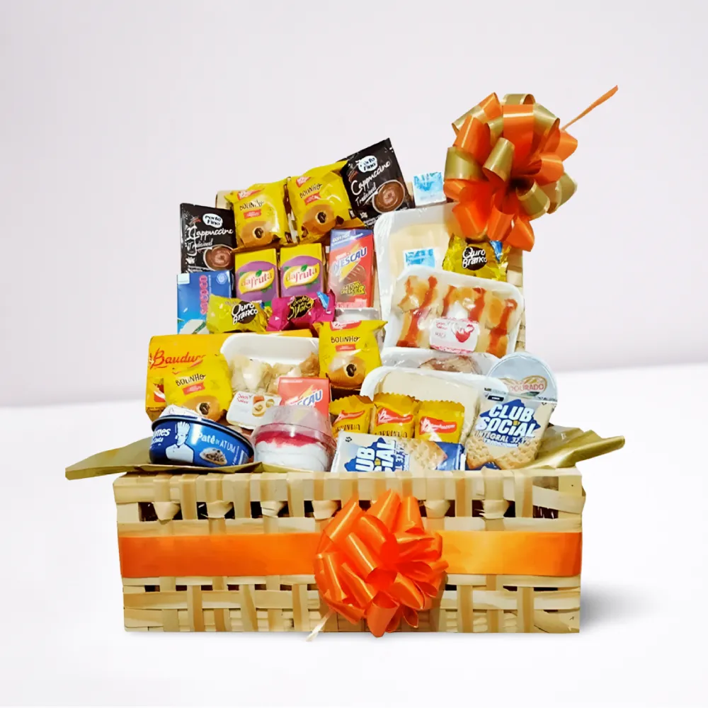 Cesta de café da manhã 70 itens variados e completos em Recife