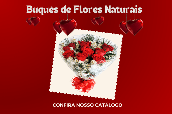 Banner buquê 10 rosas vermelhas naturais