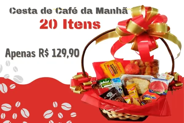 Banner Cesta de Café da Manhã 20 Itens