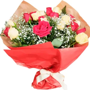 Buquê 20 Rosas Vermelhas e Champanhe, fazemos entregas em Recife e região